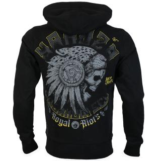 mikina na zip Yakuza Premium pánská 3725B s kapucí - černá 2XL