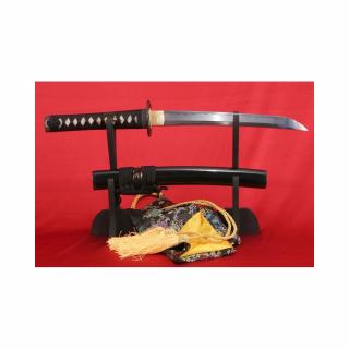 tanto ENOKI BLACK - 0,99 Shaku, uhlíková ocel AISI 1095, reálný hamon Choji, Yokote