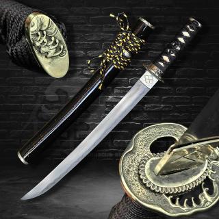 Tsunami Silver Wakizashi / tanto - T-10 Steel, Choji Hamon