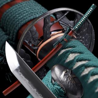 Washi Japanese Sword - T-10 Steel, Yokote - Choji Hamon