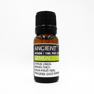 AromaFactory - Citrón 10ml, 100% přírodní Esenciální Olej nejvyšší kvality, Latinský název Citrus Limon