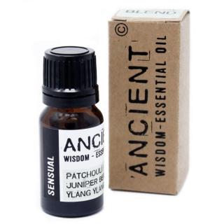 AromaFactory - Sensual 10ml, Směs esenciálních olejů Pačuli, Ylang Ylang a Jalovce, pro pomoc s každodenním stresem.