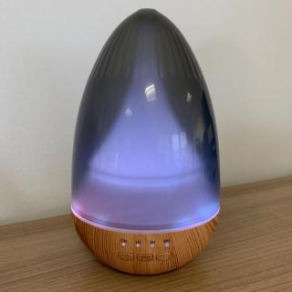 AWM - Ultrazvukový Aroma Difuzér Spike 120ml, 7x barevné LED podsvícení, USB napájení, Časovač a Automatický provoz