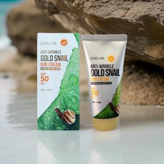 Lebelage Anti Wrinkle Gold Snail Sun Cream SPF50+ PA+++ 70 Ml