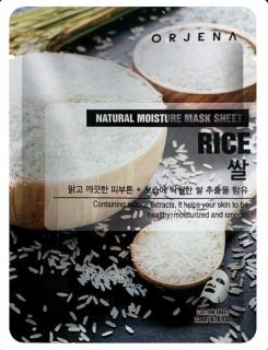 ORJENA Natural Moisture Mask Rice - rýžová plátýnková maska - 23 ml