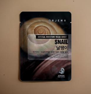 ORJENA Natural Moisture Snail Mask Sheet- Plátýnková maska s hlemýždím mucinem - 23 ml