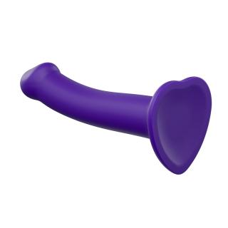 Dvouvrstvé značkové dildo do postroje s přísavkou Strap-on-me fialové ♀ - M - průměr 3,3 cm; délka 18 cm