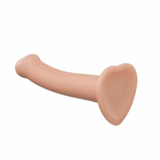 Dvouvrstvé značkové dildo do postroje s přísavkou Strap-on-me tělové ♀ - L - průměr 3,7 cm; délka 19 cm