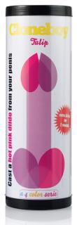 Sada pro odlitek penisu Cloneboy Dildo Tulip Hot Pink