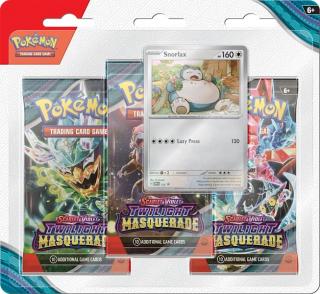 Pokémon TCG: SV06 Twilight Masquerade - 3 Blister Booster Snorlax