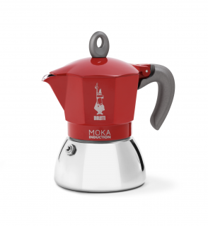 Bialetti New Moka Indukce červená Rozbalené (různé velikosti) Objem v⁠ porcích: 2 porce