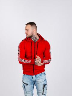 Pánská mikina CIPO & BAXX CL383 RED Barva: Červená, Konfekční velikost: XL