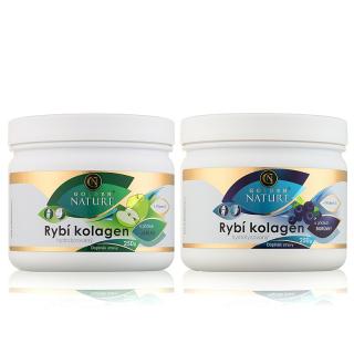 1+1 Rybí kolagen+Vitamin C - Borůvka 250g + Jablko 250g