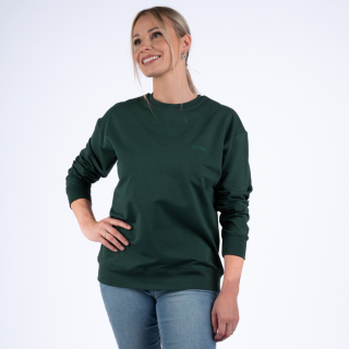 Moniel dámská mikina s vlastním nápisem Basic Dark Green Velikost: M