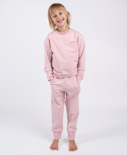 Moniel Dětská tepláková souprava vel. 104 a 110/116 Basic Powder Pink