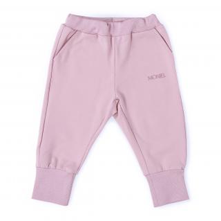 Outlet Moniel Dětské rostoucí tepláky Basic Powder Pink Velikost: 122/128 cm