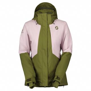 Dámská bunda SCOTT Jacket Ws Ultimate Dryo 10, Fir Green/Cloud Pink (vzorek) velikost: M