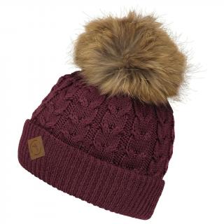 Dámská čepice POWDERHORN Beanie Ws Sweetwater, Burgundy Red velikost: OS (UNI)