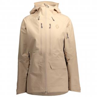 Dámská lyžařská bunda SCOTT Jacket Ws Vertic GTX 3L Stretch, cream beige (vzorek) velikost: M