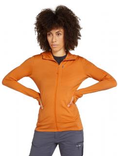 Dámská merino mikina s kapucí ICEBREAKER Wmns 260 Quantum IV LS Zip Ho, Ray velikost: M