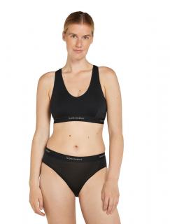 Dámská merino podprsenka ICEBREAKER Wmns 125 Cool-Lite Sprite Racerback Bra, Black velikost: S