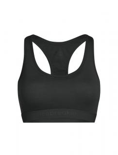 Dámská merino podprsenka ICEBREAKER Wmns 125 ZoneKnit Racerback Bra, Black velikost: M