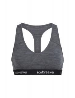 dámská merino podprsenka ICEBREAKER Wmns Sprite Racerback Bra, Gritstone Heather velikost: L