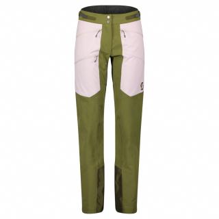 Dámské kalhoty SCOTT Pants Ws Explorair Softshell Pro, Fir Green/Cloud Pink (vzorek) velikost: M