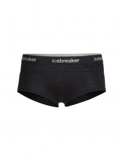 dámské merino kalhotky ICEBREAKER Wmns Sprite Hot pants, Black velikost: L