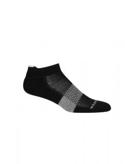 dámské merino ponožky ICEBREAKER Wmns Multisport Light Micro, Black/Snow/Metro Heather velikost: 35-37 (S)