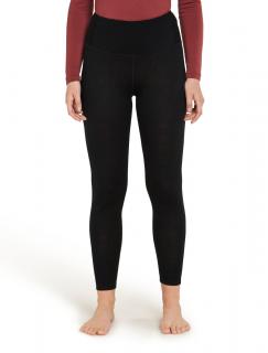 Dámské merino spodky ICEBREAKER Wmns 260 Tech High Rise Leggings, Black velikost: L