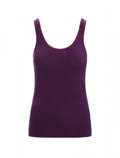 Dámské merino tílko ICEBREAKER Wmns Siren Tank, Go Berry/Royal Navy velikost: XS