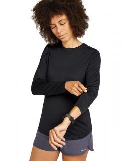 Dámské merino tričko s dlouhým rukávem ICEBREAKER Wmns 125 Cool-Lite Sphere III LS Tee, Black velikost: M