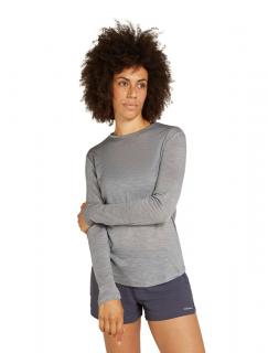 Dámské merino tričko s dlouhým rukávem ICEBREAKER Wmns 125 Cool-Lite Sphere III LS Tee, Metro Heather velikost: XS