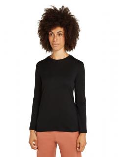 Dámské merino tričko s dlouhým rukávem ICEBREAKER Wmns 150 Tech Lite LS Tee, Black velikost: L