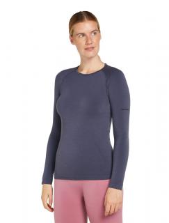 Dámské merino tričko s dlouhým rukávem ICEBREAKER Wmns 260 Zoneknit Seamless LS Crewe, Graphite velikost: L