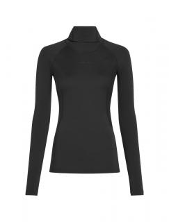 Dámské merino tričko s dlouhým rukávem ICEBREAKER Wmns 300 MerinoFine Polar LS Roll Neck, Black velikost: M