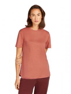 Dámské merino tričko s krátkým rukávem ICEBREAKER Wmns 150 Tech Lite III SS Relaxed Tee, Cedar Wood velikost: L