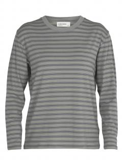 dámské merino triko dlouhý rukáv ICEBREAKER Wmns 150 LS Crewe Stripe, Drift (vzorek) velikost: M