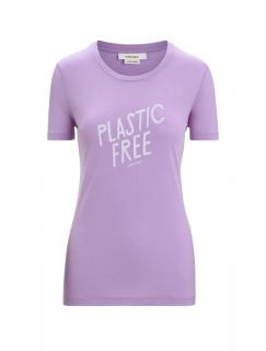 Dámské merino triko krátký rukáv ICEBREAKER Wmns Tech Lite II SS Tee IB Natural, Purple Haze velikost: L