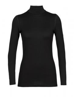 dámské triko dlouhý rukáv ICEBREAKER Wmns 260 Tech LS Turtleneck, Black velikost: L