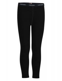 Dětské merino spodky ICEBREAKER Kids 200 Oasis Leggings, Black velikost: 10