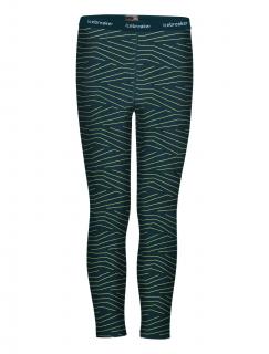 dětské merino spodky ICEBREAKER Kids 200 Oasis Leggings Napasoq Lines, NIGHTFALL velikost: 5