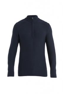 ICEBREAKER Men Waypoint LS Half Zip, Midnight Navy (vzorek) velikost: M