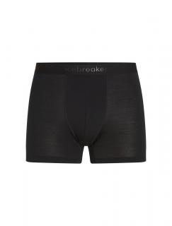 ICEBREAKER Mens 125 Cool-Lite Anatomica Boxers, Black (vzorek) velikost: M