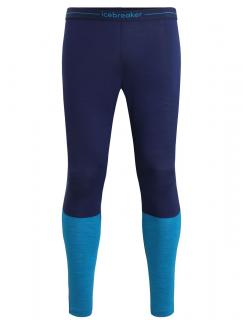 ICEBREAKER Mens 125 ZoneKnit Leggings, Geo Blue/Royal Navy velikost: S