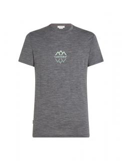 ICEBREAKER Mens 150 Tech Lite III SS Tee Logo Refl, Gritstone HTHR (vzorek) velikost: M