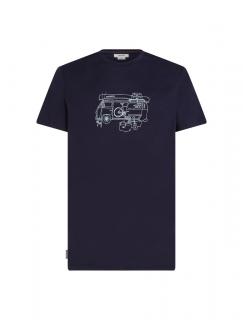 ICEBREAKER Mens 150 Tech Lite SS Tee Van Life, Midnight Navy (vzorek) velikost: M