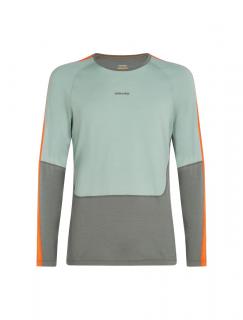 ICEBREAKER Mens 200 Sonebula LS Crewe, Galaxy/Moss/Blaze/Cb (vzorek) velikost: M