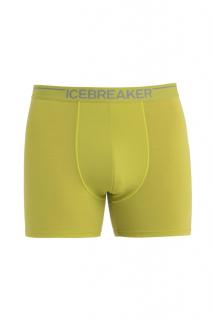 ICEBREAKER Mens Anatomica Boxers, Bio Lime velikost: S